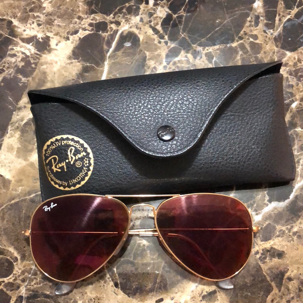 Ray ban red aviator standard size sunglasses